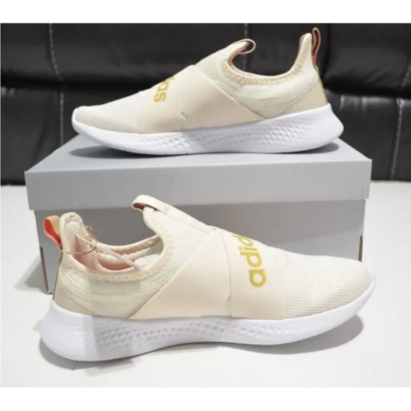 Adidas Women's Puremotion Adapt Running Shoes Beige Off White Gold Size 5.5 - Picture 3 of 11
